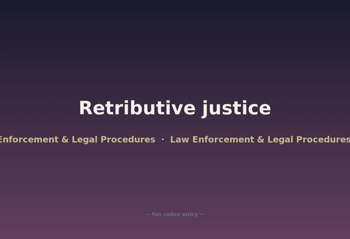 Retributive justice
