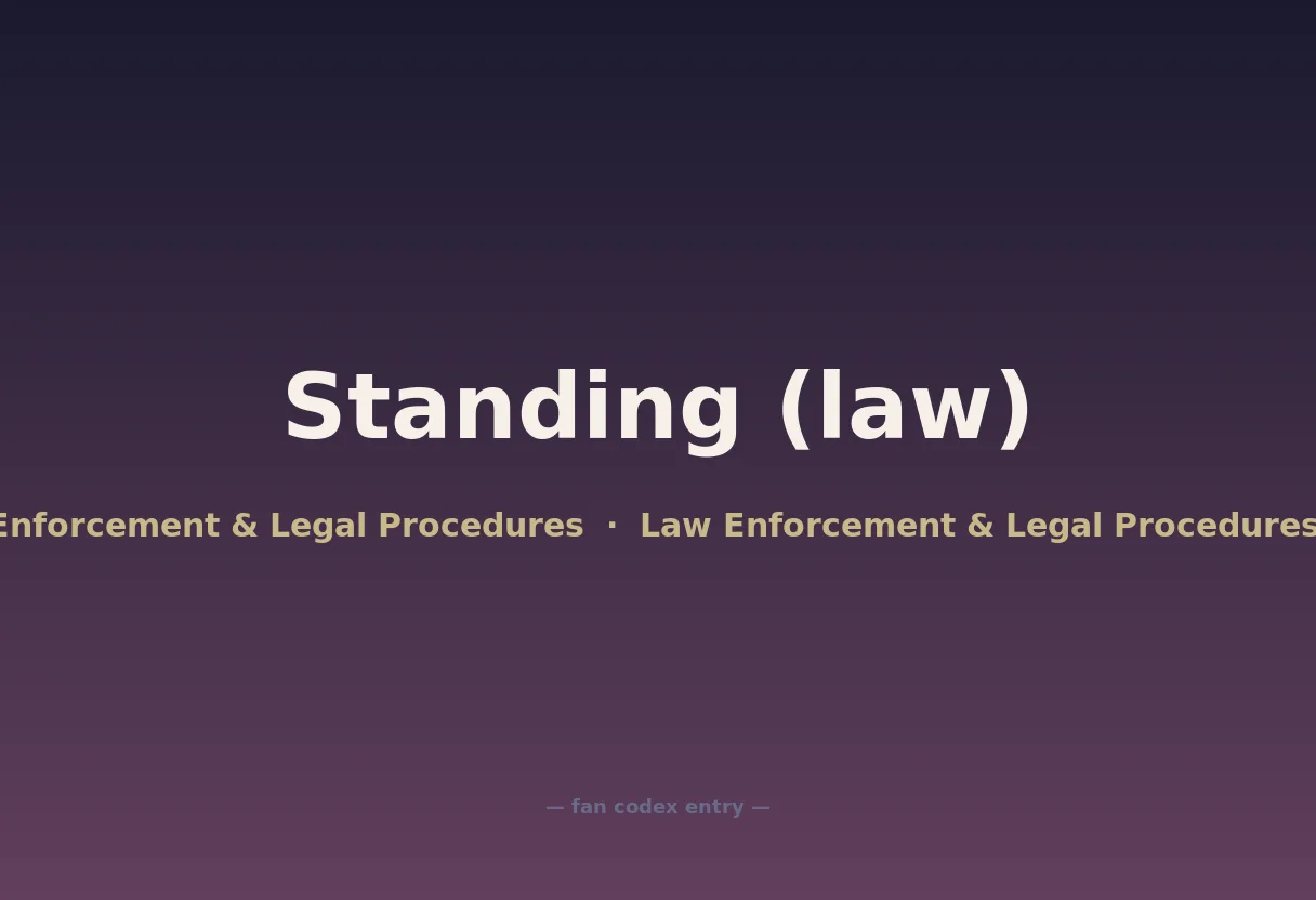 Standing (law)