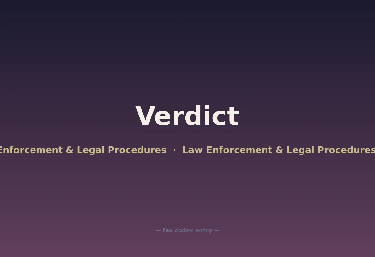 Verdict